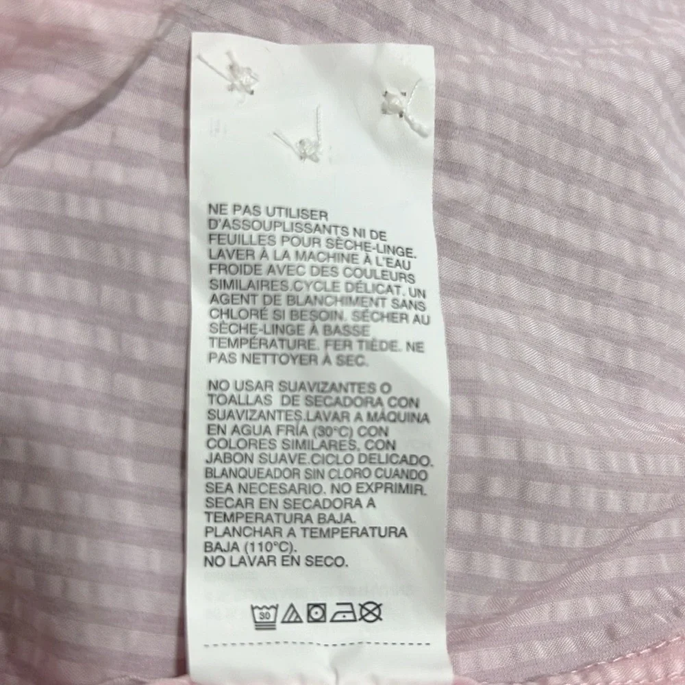 Perry Ellis Men's Light Pink Striped Button Down Shirt